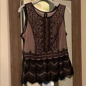Loft Lace Peplum top